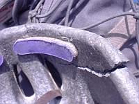 My cracked helmet